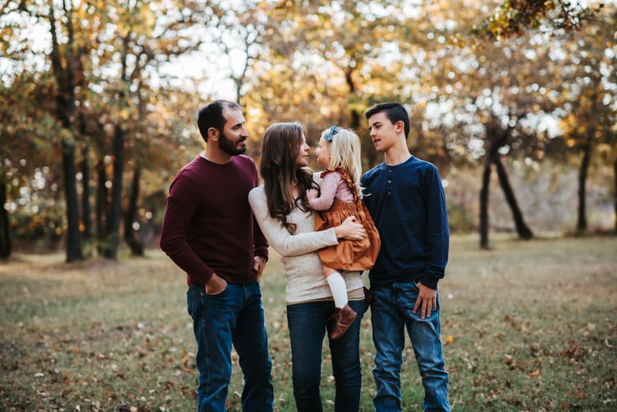 family in woods RL Photography