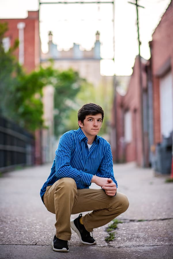 senior in alley
