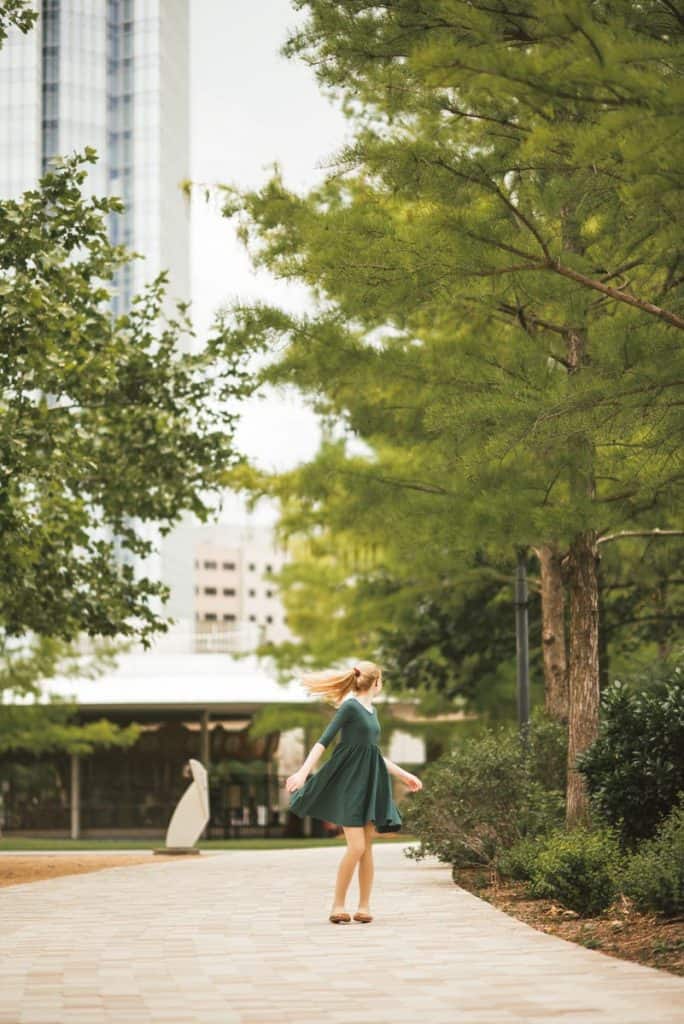 girl at Myriad Gardens